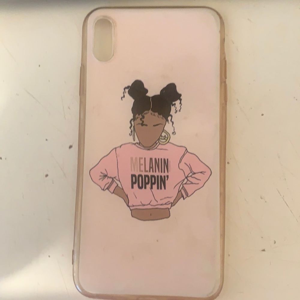 melanin poppin iphone xs max phone case